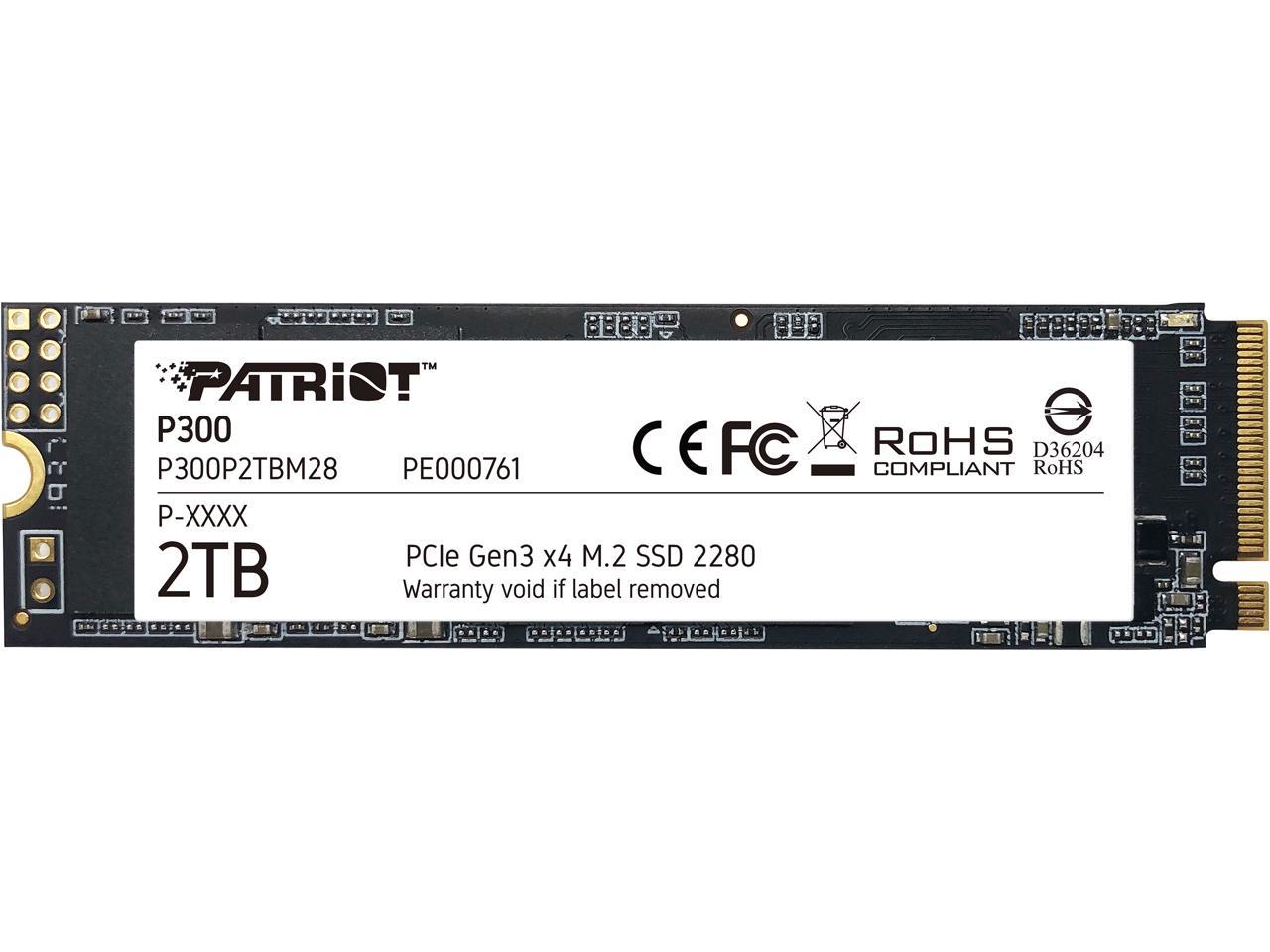 Hard disk ssd patriot p300 2tb m.2 2280