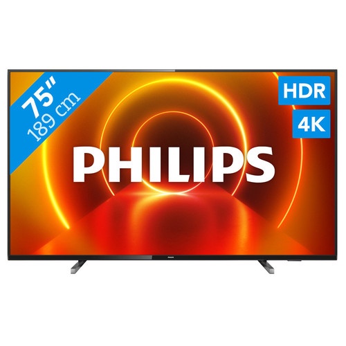 Televizor led philips smart tv 75pus7805 189cm 4k ultra hd negru