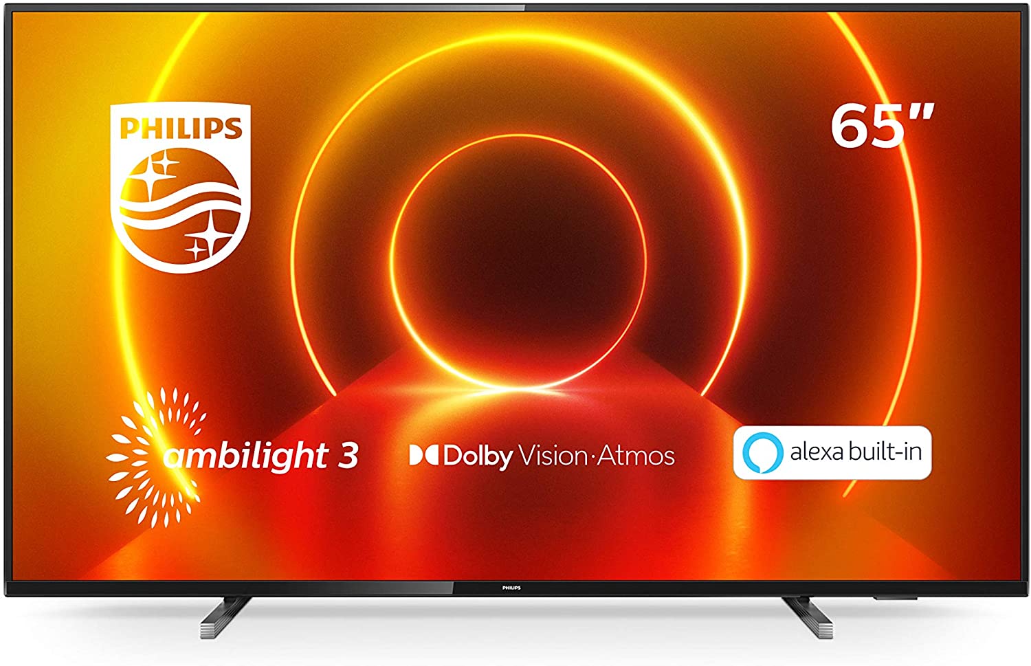 Televizor led philips smart tv 65pus7805 164cm 4k ultra hd negru