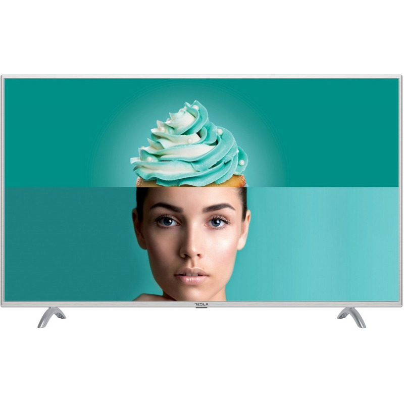 Televizor led tesla smart tv 50t617sus 127cm 4k ultra hd argintiu