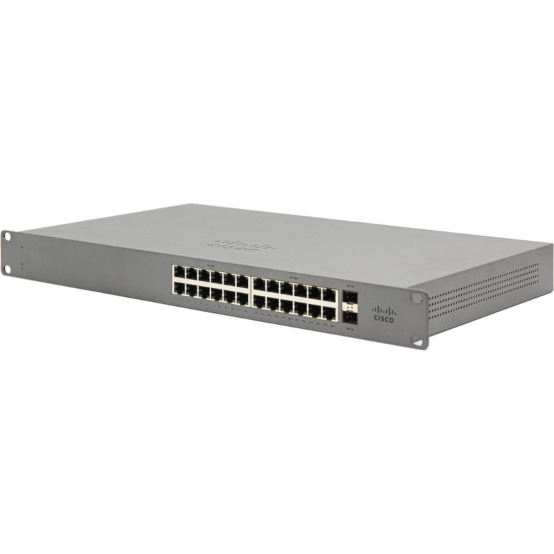 Switch Cisco Meraki Go GS110-24P-HW cu management cu PoE 24x1000Mbps-RJ45 (24xPoE) + 2xSFP