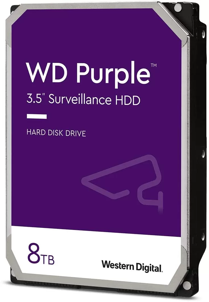 Hard Disk Desktop Western Digital WD Purple, 8TB, 5640RPM, SATA III