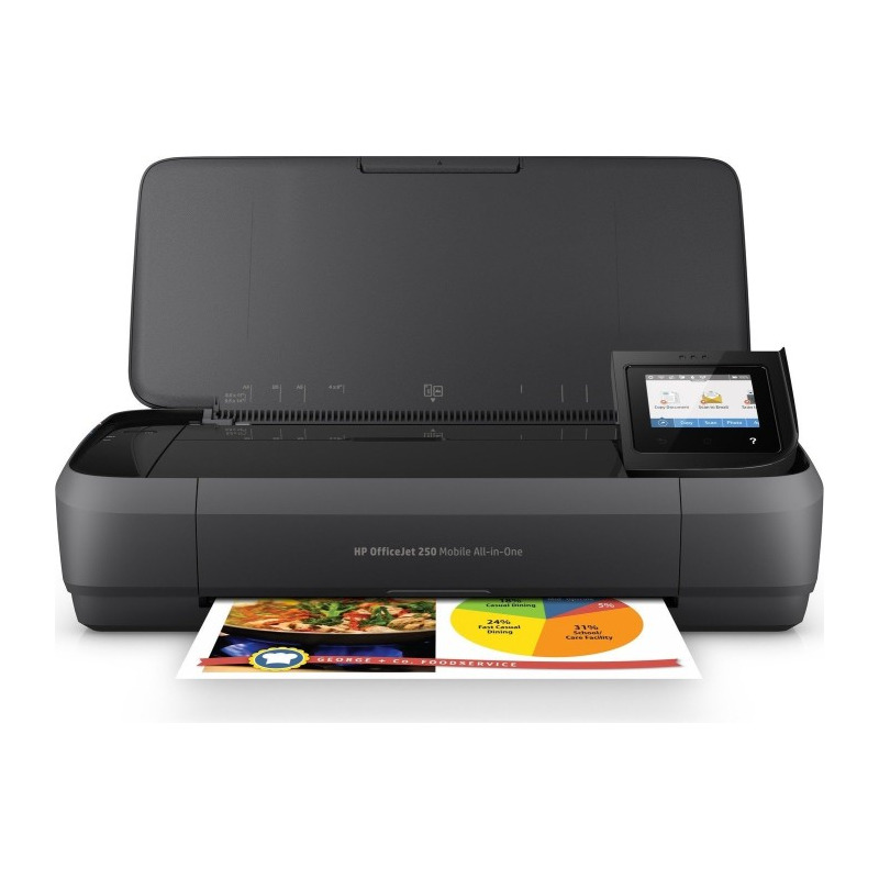 Multifunctional inkjet color hp officejet 250 mobile aio