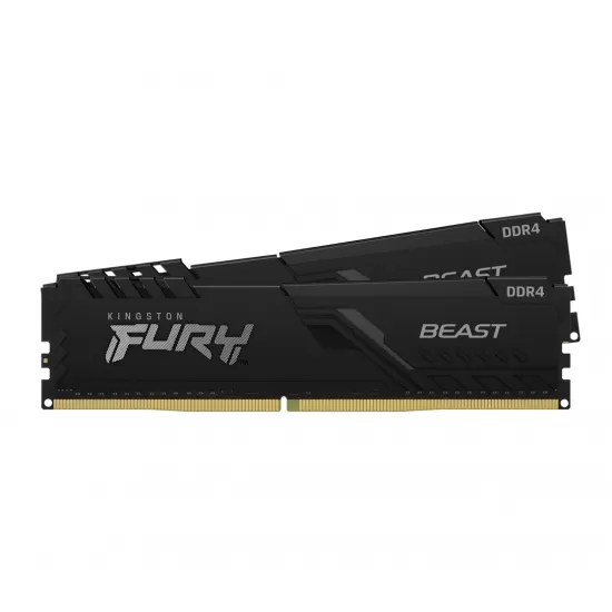 Memorie Desktop Kingston Fury Beast, 32GB(2 x 16GB) DDR4, 3733Mhz
