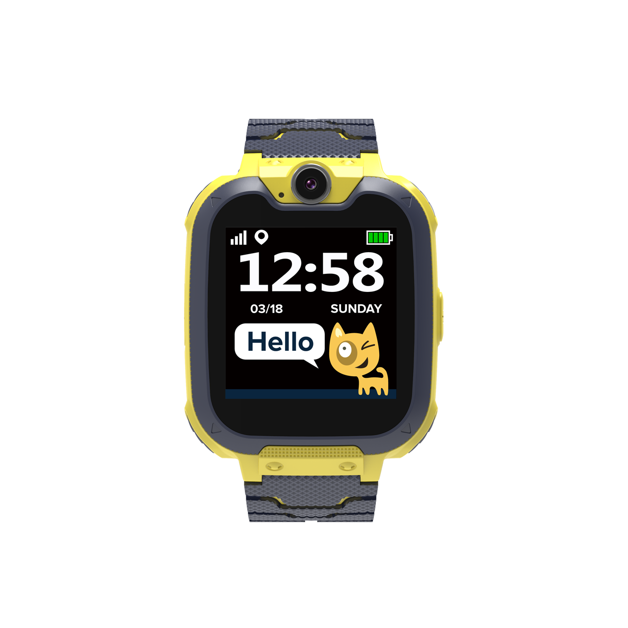 Smartwatch pentru copii canyon tony kw-31 black/yellow