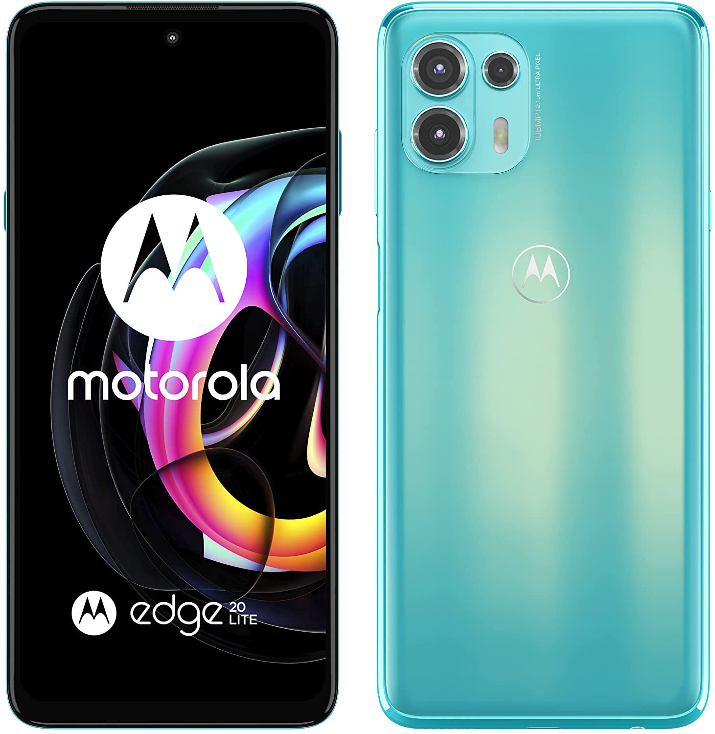 Telefon mobil Motorola edge 20 lite 128gb flash 8gb ram dual sim 5g lagoon green