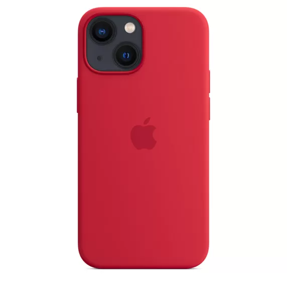 Husa de protectie apple cu magsafe pentru iphone 13 mini silicon red