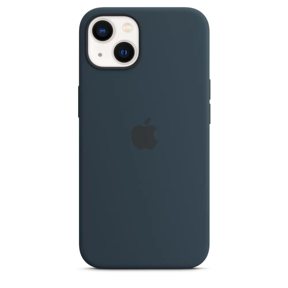 Husa de protectie Apple cu MagSafe pentru iPhone 13 Silicon Abyss Blue