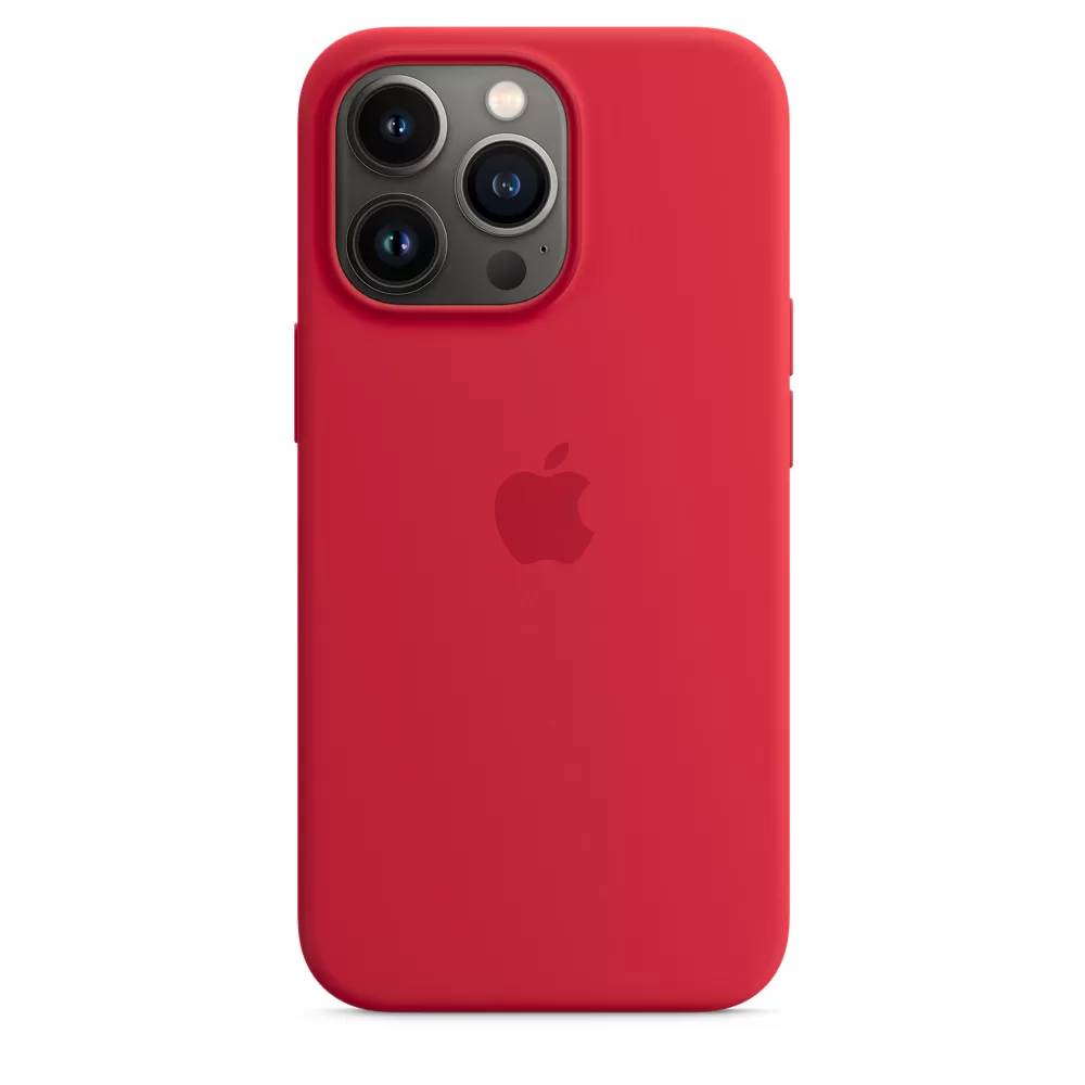 Husa de protectie apple cu magsafe pentru iphone 13 silicon red