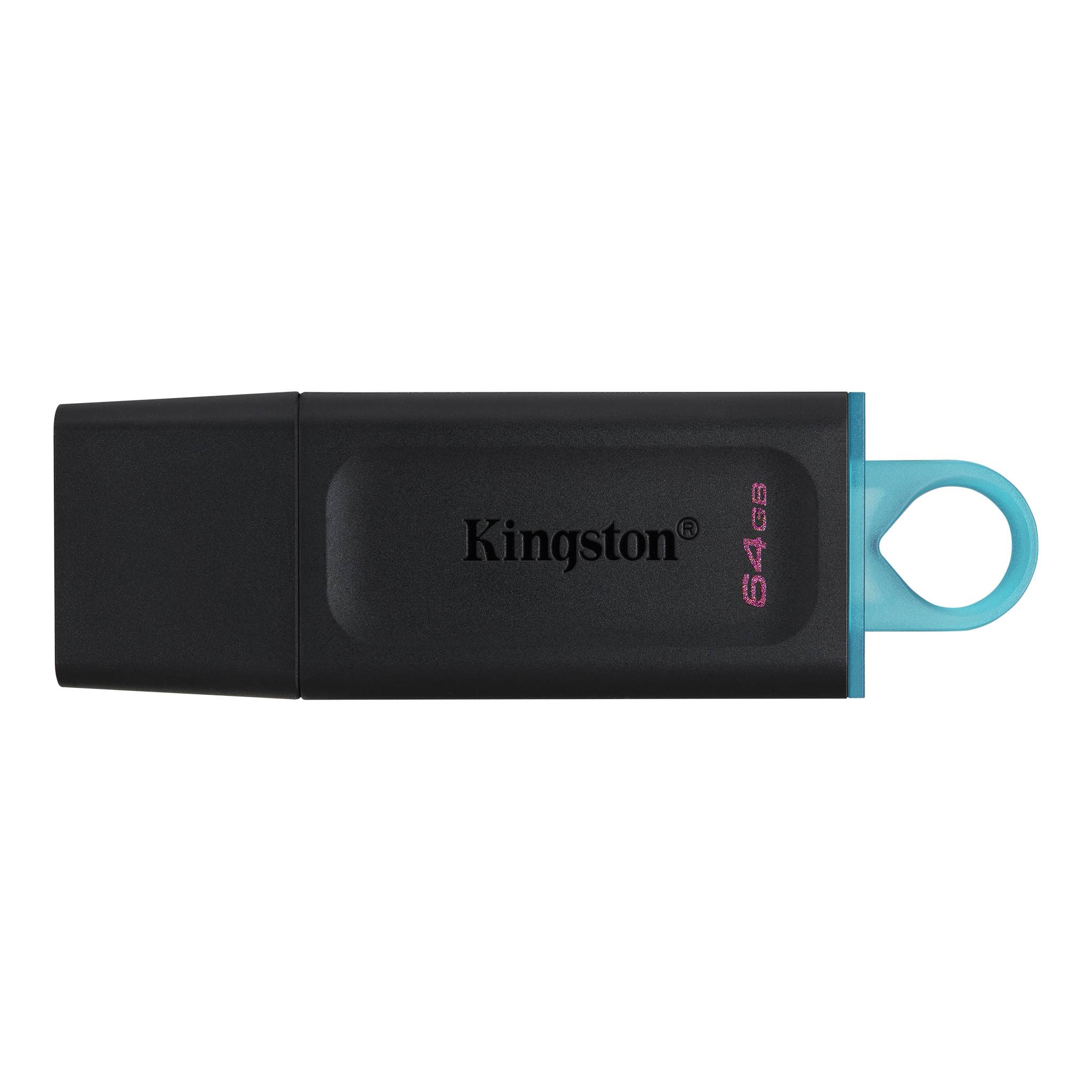 Flash drive kingston datatraveler exodia 64gb usb3.2 gen 1 black + teal