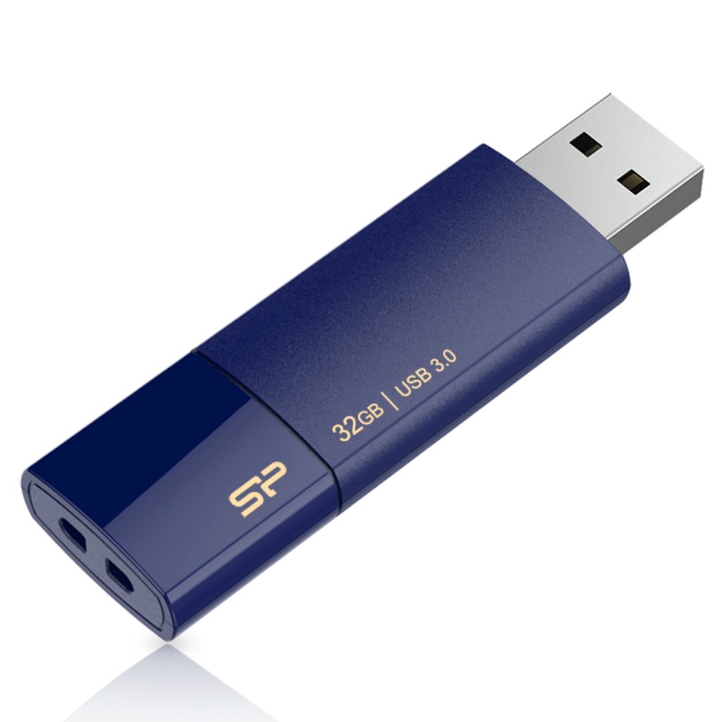 Flash drive silicon power blaze b05 32gb usb 3.2 blue