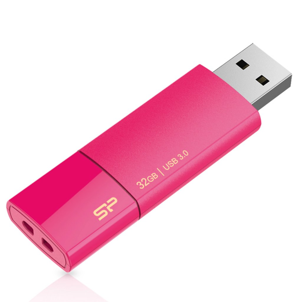 Flash drive silicon power blaze b05 32gb usb 3.2 pink