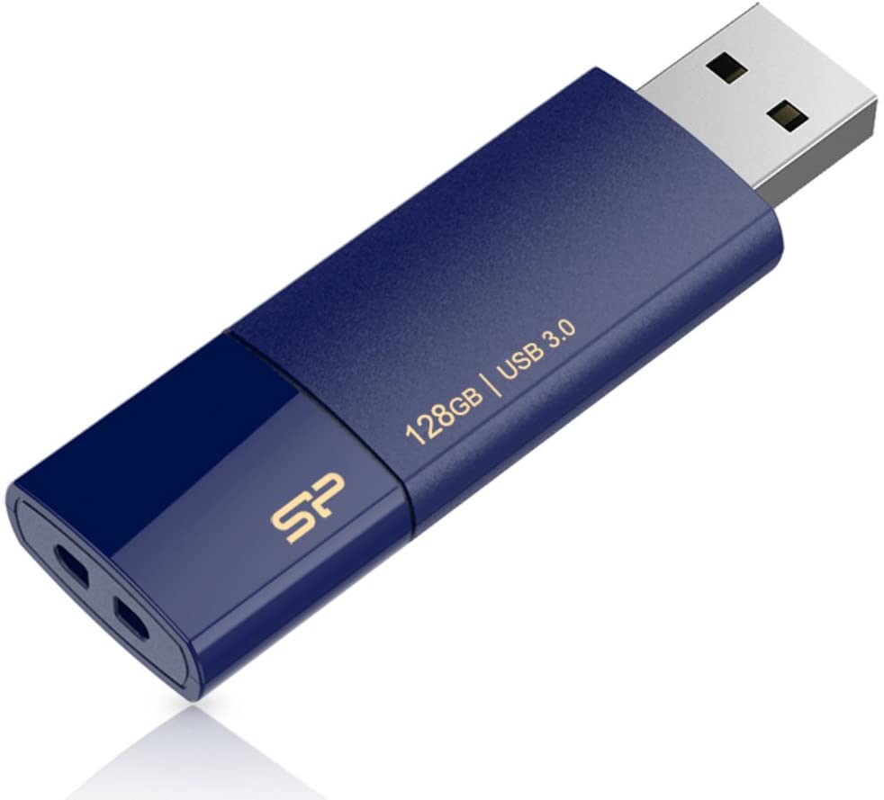 Flash drive silicon power blaze b05 128gb usb 3.2 blue