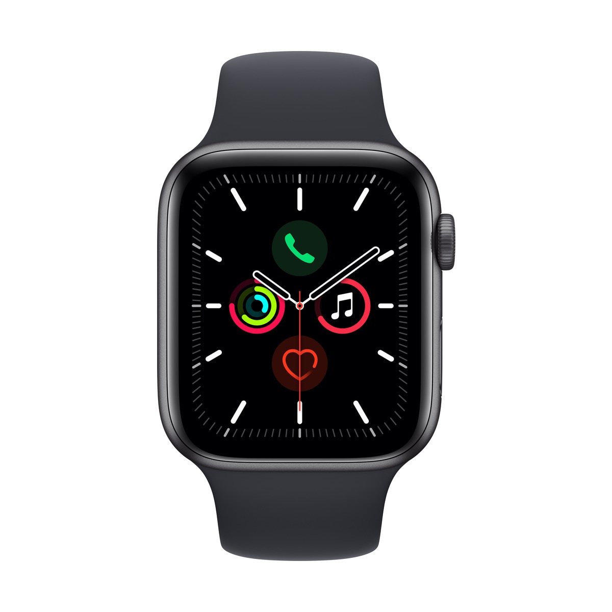 Smartwatch apple watch se gps 44mm carcasa space gray aluminium bratara midnight sport band