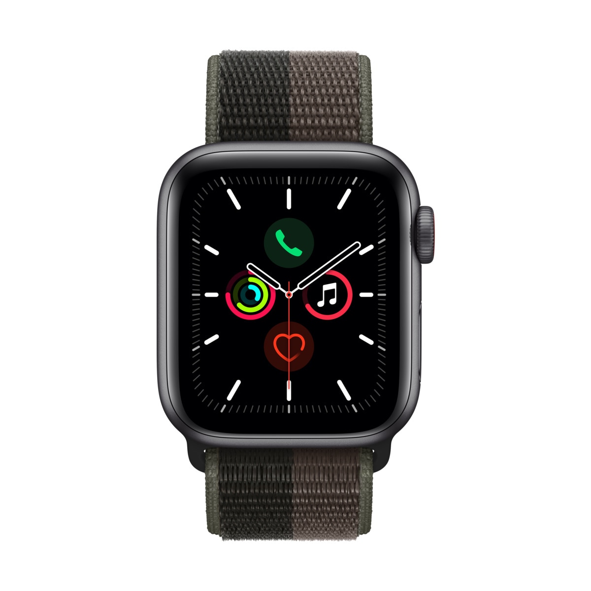 Smartwatch apple watch se gps + cellular 40mm 4g carcasa space gray aluminium bratara tornado/grey sport loop