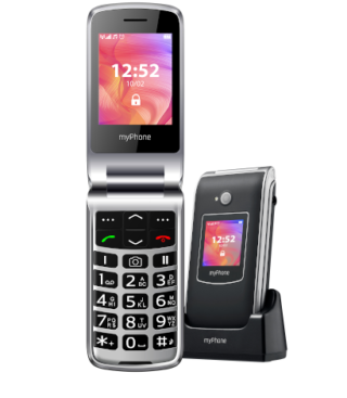 Telefon mobil myphone rumba 2 single sim black/silver