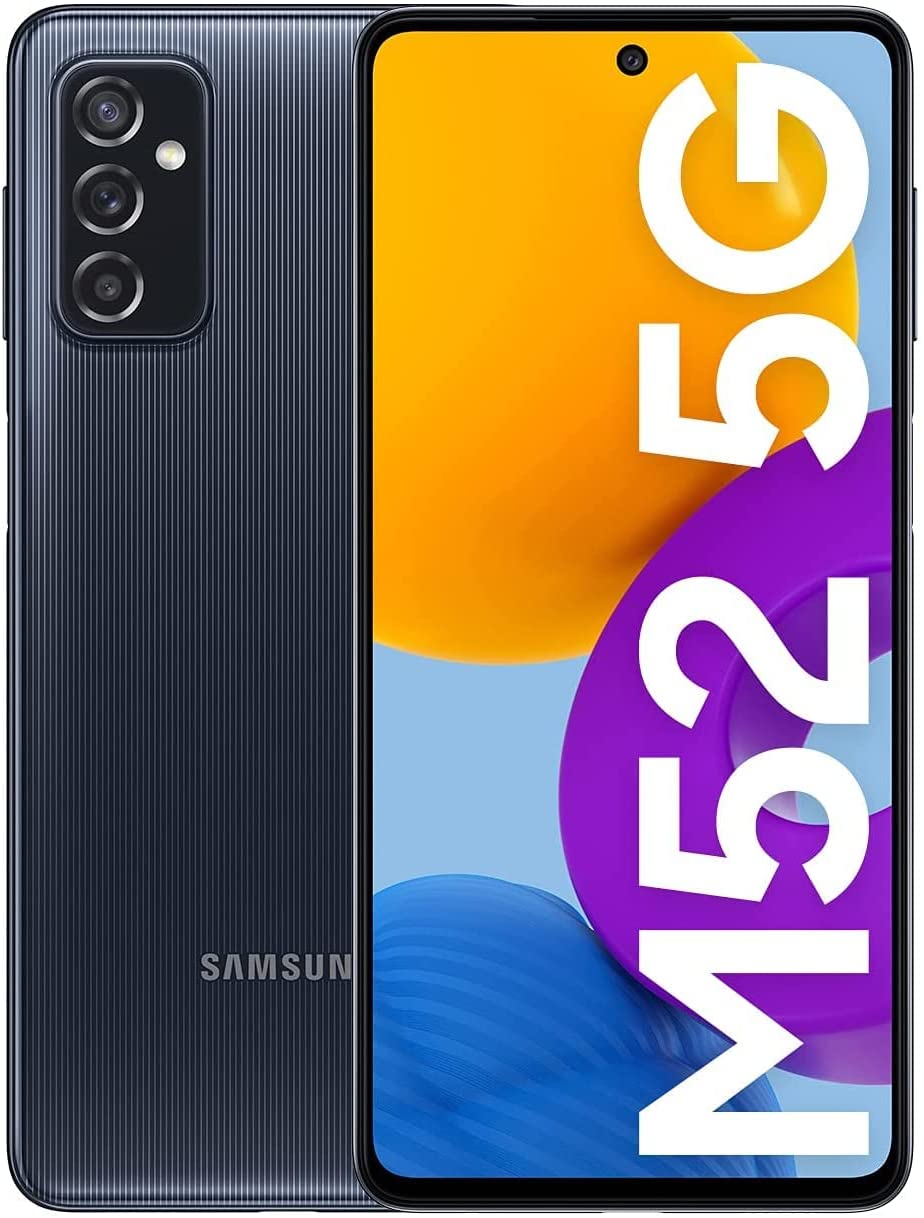 Telefon mobil samsung galaxy m52 m526 128gb flash 6gb ram dual sim 5g black