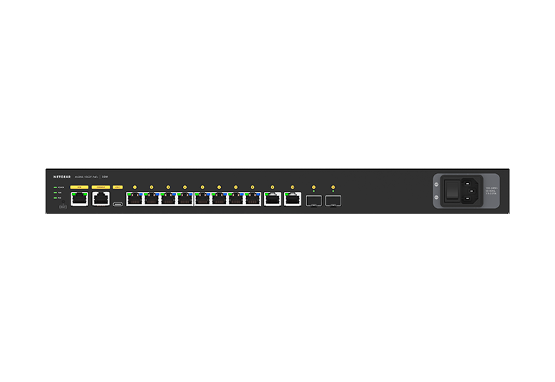 Switch netgear av line m4250-10g2f-poe+ cu management cu poe 10x1000mbps + 2xsfp
