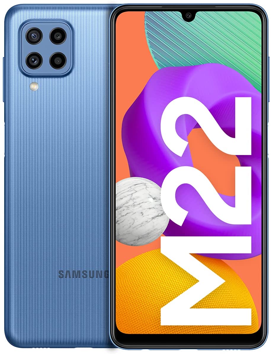 Telefon mobil samsung galaxy m22 m225 128gb flash 4gb ram dual sim 4g blue