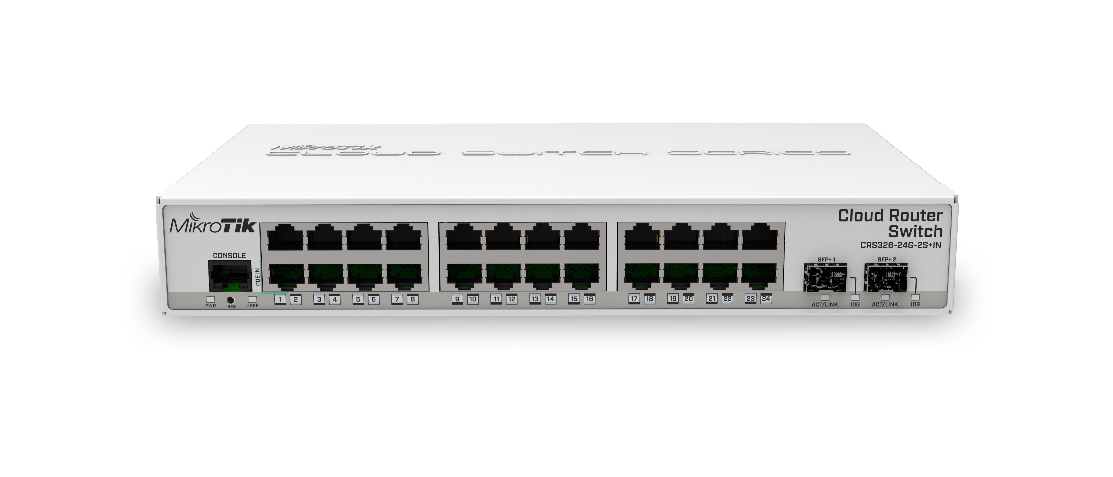 Switch mikrotik crs326-24g-2s+in cu management cu poe 24x1000mbps + 2xsfp+
