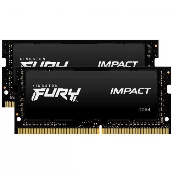 Memorie Notebook Kingston Fury Impact 32GB(2 x 16GB) DDR4 2666Mhz Single Rank