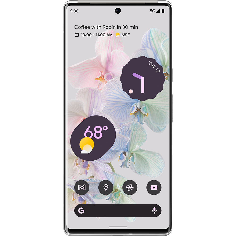 Telefon mobil google pixel 6 pro 128gb flash 12gb ram nano sim + esim 5g cloudy white