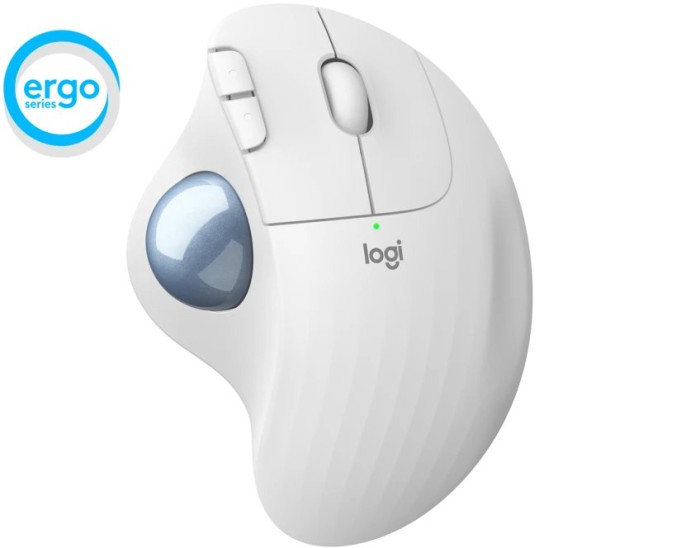 Mouse logitech ergo m575 trackball off-white wireless