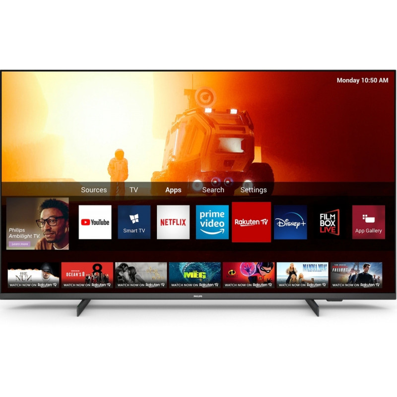 Televizor led philips smart tv 65pus7506/12 164cm 4k ultra hd negru
