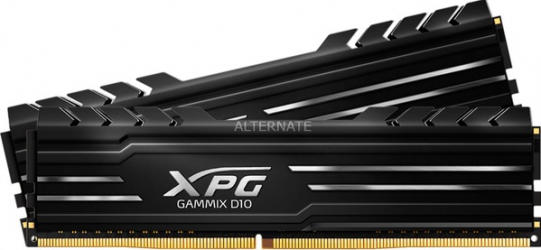 Memorie Desktop A-Data XPG Gammix D10 32GB(2 x 16GB) DDR4 3600Mhz Black CL18-20-20