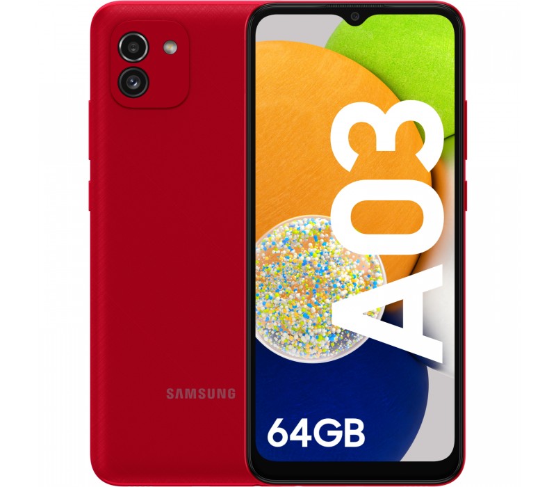 Telefon mobil samsung galaxy a03 a035 64gb flash 4gb ram dual sim 4g red