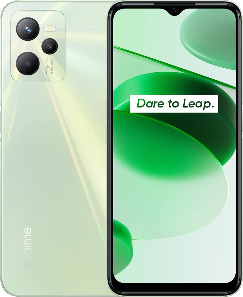 Telefon mobil realme c35 64gb flash 4gb ram dual sim 4g glowing green