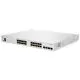 Switch Cisco CBS250-24P-4X, cu management, cu PoE, 24x1000Mbps-RJ45 + 4 x SFP+