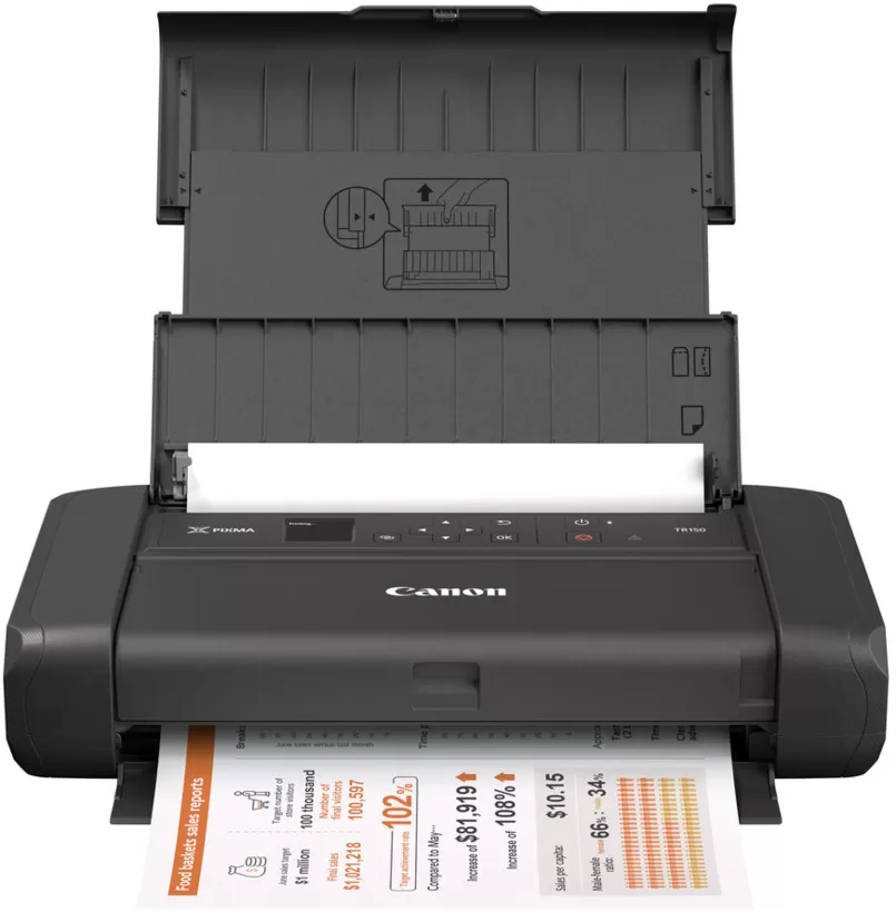 Imprimanta inkjet color canon pixma tr150 + baterie
