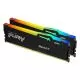Memorie Desktop Kingston Fury Beast RGB, 16GB(2 x 8GB) DDR5, 4800MT/s, CL38