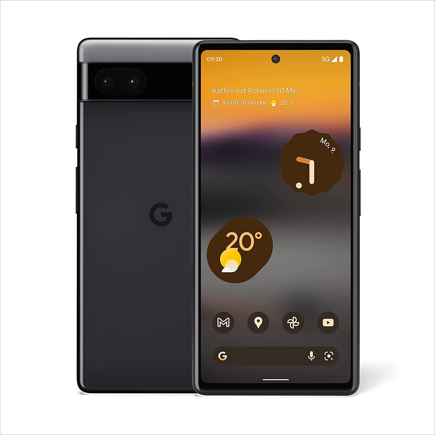 Telefon mobil google pixel 6a 128gb flash 6gb ram nano sim + esim 5g charcoal black
