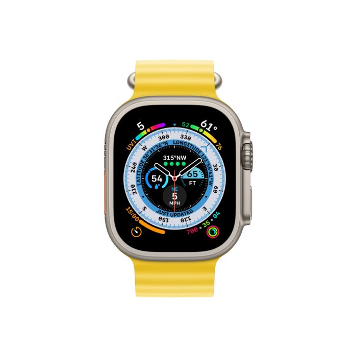 Smartwatch apple watch ultra gps + cellular 49mm carcasa titanium case with yellow ocean band