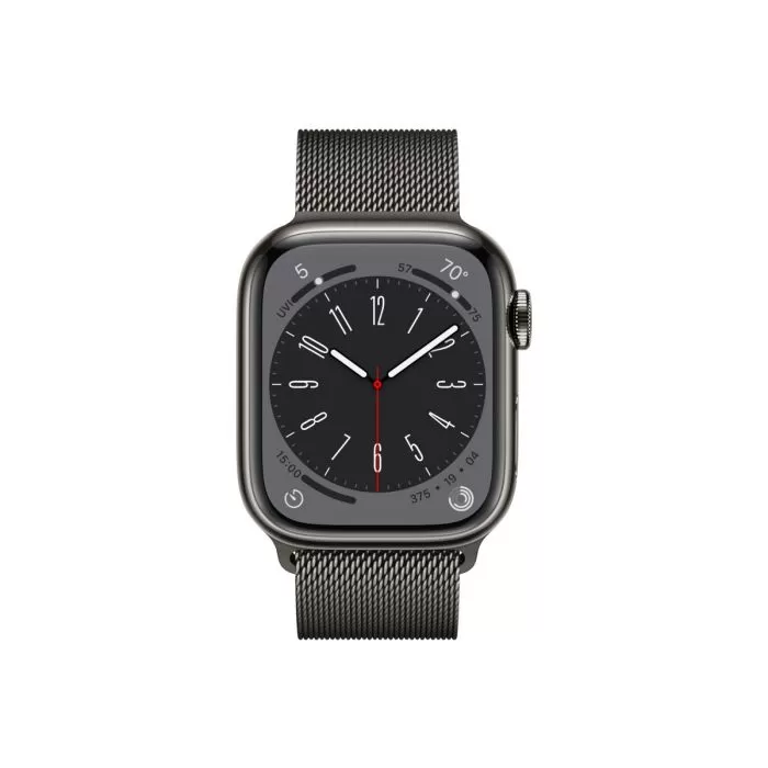 Smartwatch apple watch 8 gps + cellular 45mm carcasa graphite stainless steel case graphite milanese loop