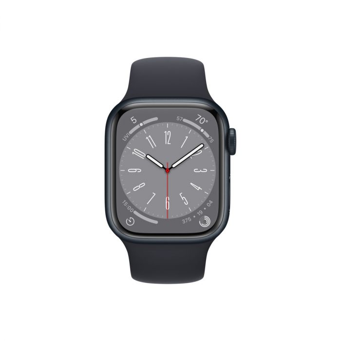 Smartwatch apple watch 8 gps + cellular 45mm carcasa midnight aluminium midnight sport band