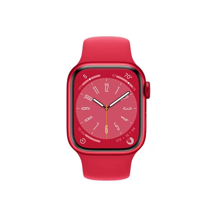 Smartwatch apple watch 8 gps + cellular 41mm carcasa red aluminium case red sport band