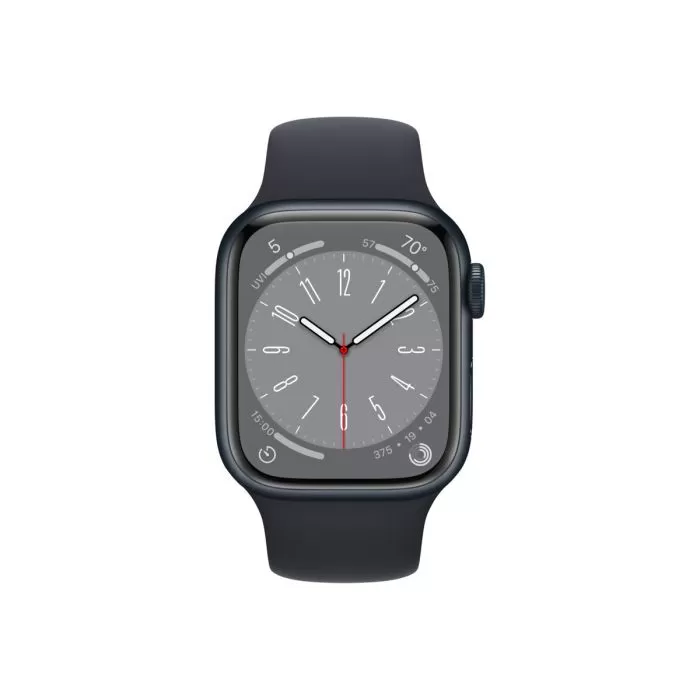 Smartwatch apple watch 8 gps + cellular 41mm carcasa midnight aluminium midnight sport band