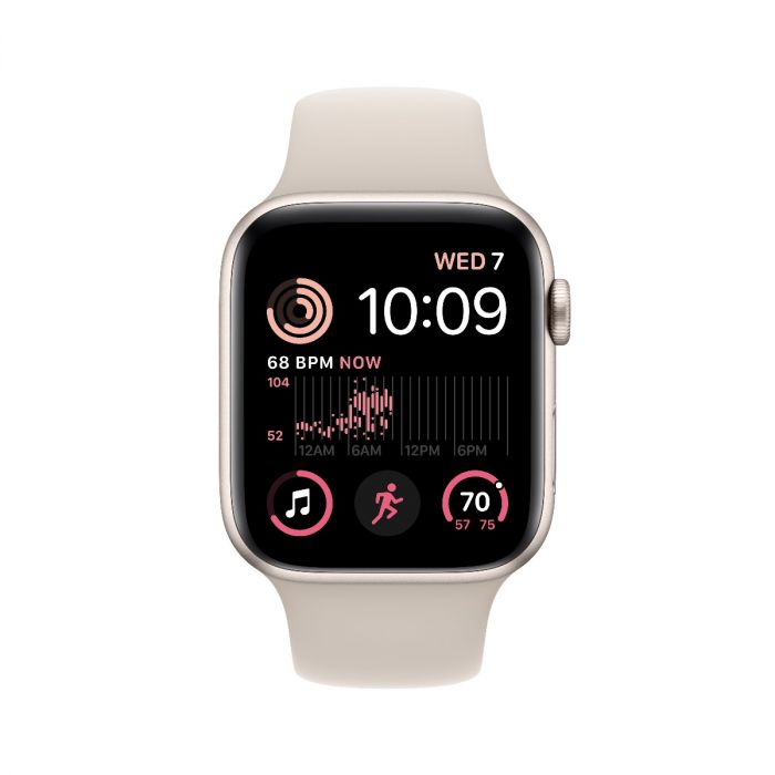 Smartwatch apple watch se gps + cellular 44mm carcasa starlight aluminium bratara starlight sport