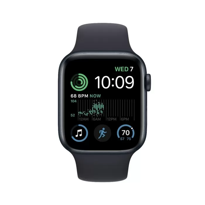 Smartwatch apple watch se gps + cellular 44mm carcasa midnight aluminium bratara midnight sport