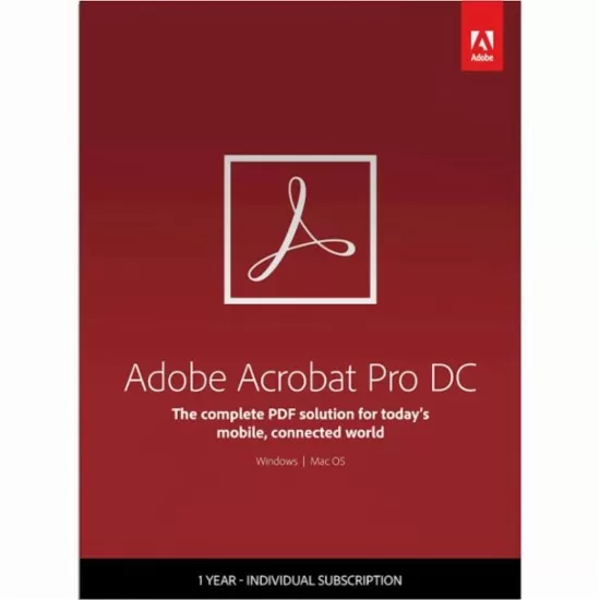 Adobe Acrobat Pro for teams Licenta Electronica 1 an 1 user renew