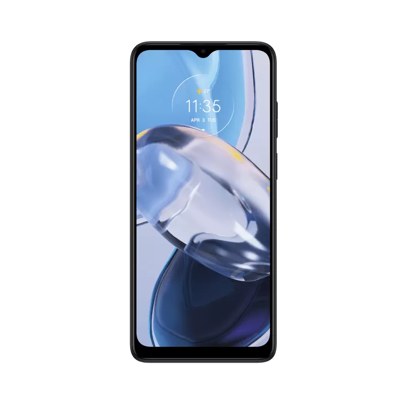 Telefon Mobil Motorola Moto E22, 64GB Flash, 4GB RAM, Dual SIM, 4G, Astro Black