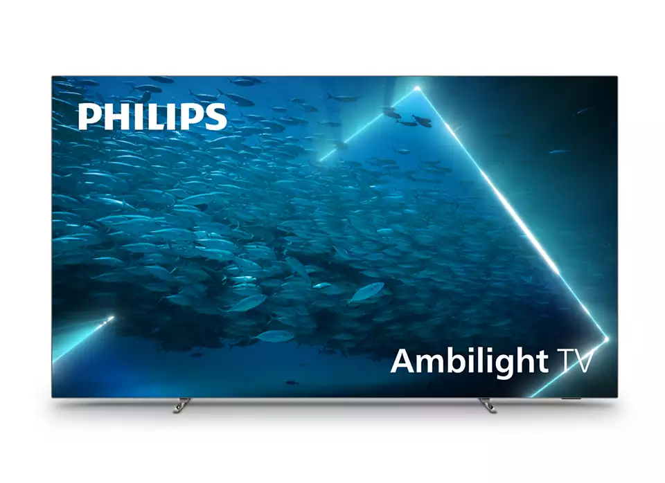 Televizor oled philips smart tv 65oled707/12 164cm 4k ultra hd argintiu
