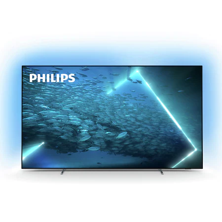 Televizor oled philips smart tv 48oled707/12 121cm 4k ultra hd argintiu