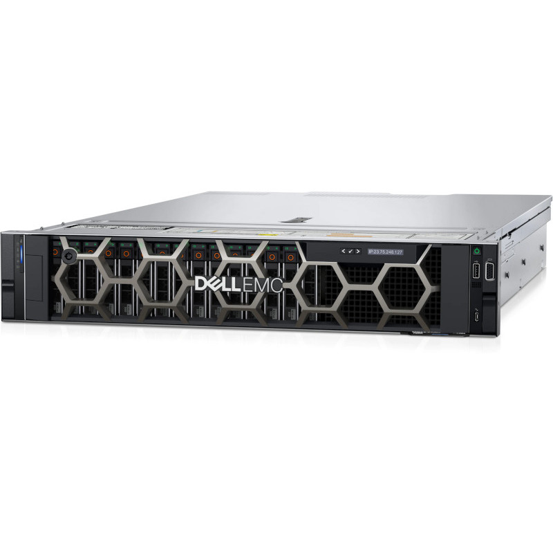 Server dell poweredge r550 intel xeon silver 4309y 16gb ram 480gb ssd perc h755 800w dual hotplug