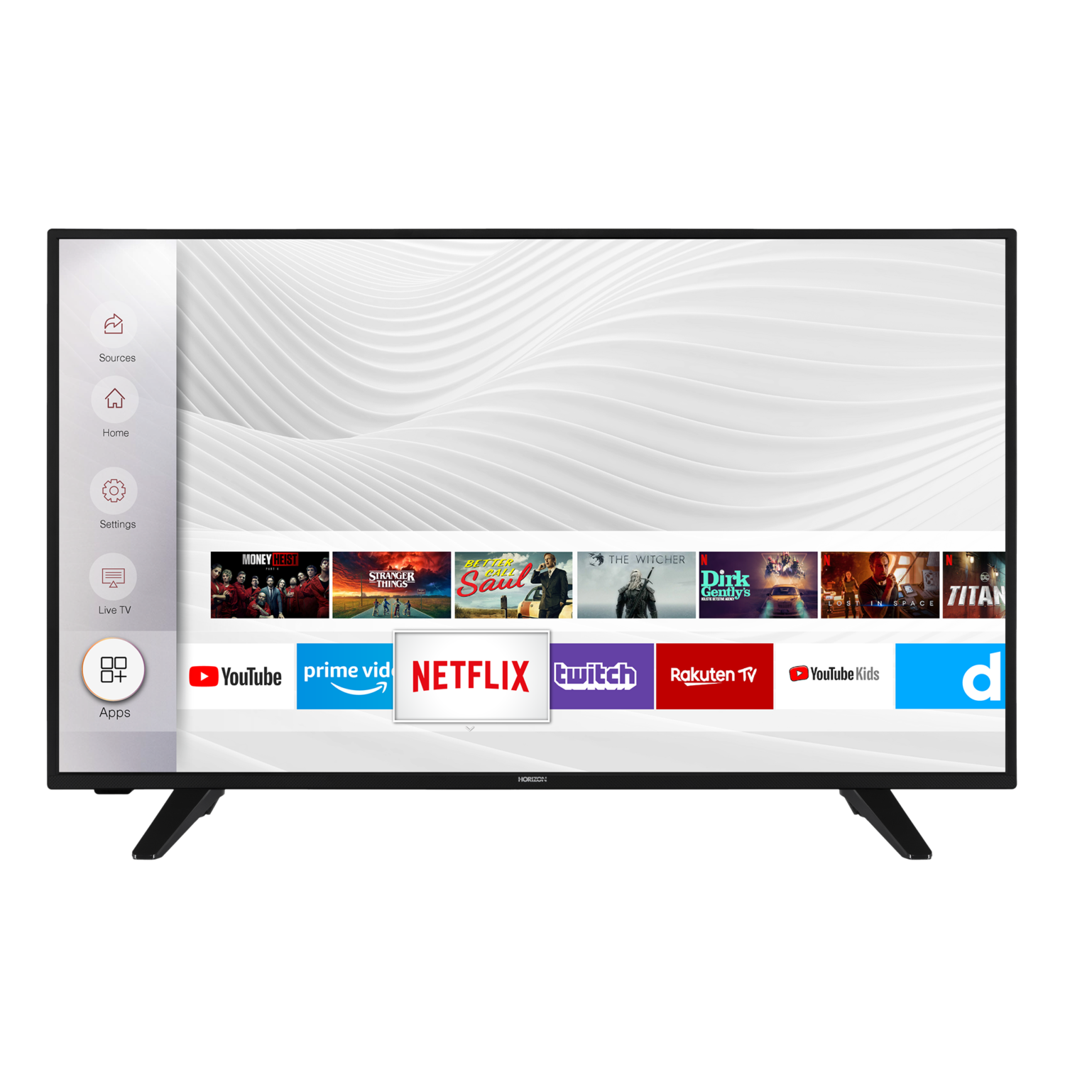 Televizor LED Horizon Smart TV 43HL7539U/C 108cm 4K Ultra HD Negru