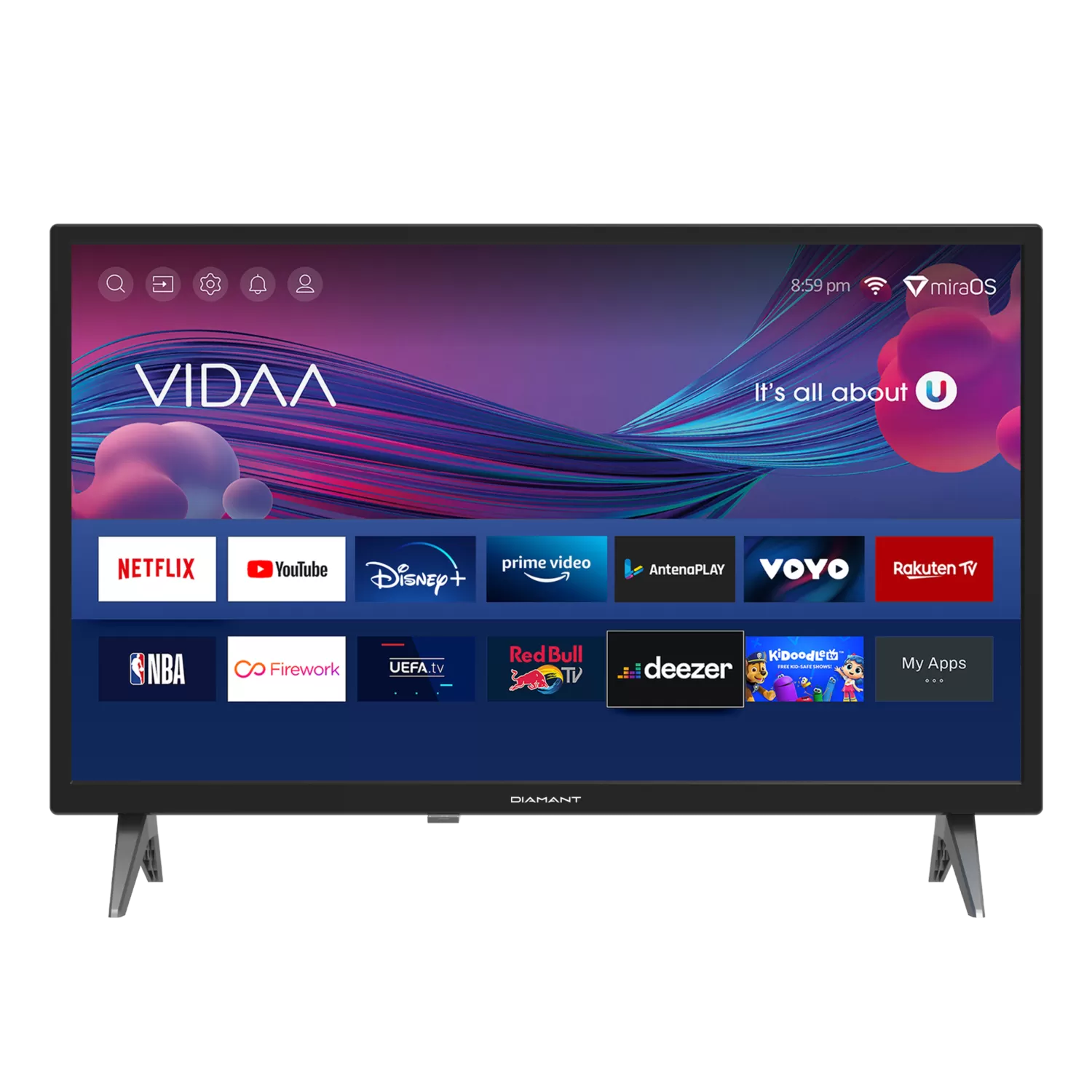 Televizor led horizon smart tv 24hl4330h/c 60cm hd ready negru