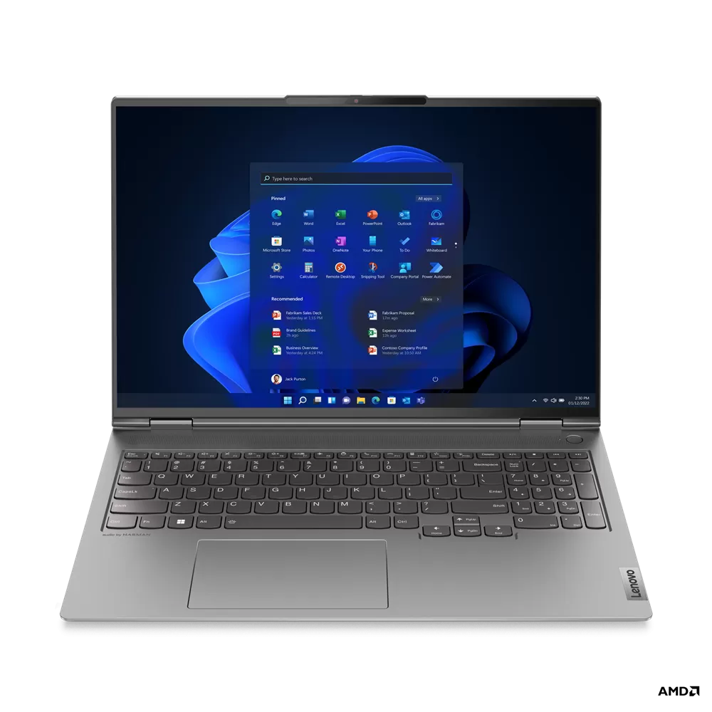 Notebook Lenovo thinkbook 16p g3 arh 16 wqxga amd ryzen 5 6600h rtx 3060-6gb ram 16gb ssd 512gb windows 11 pro gri
